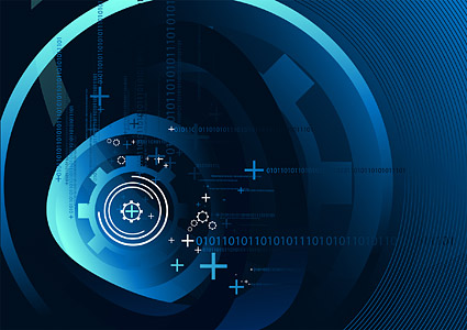 高科技风格设计元素矢量素材