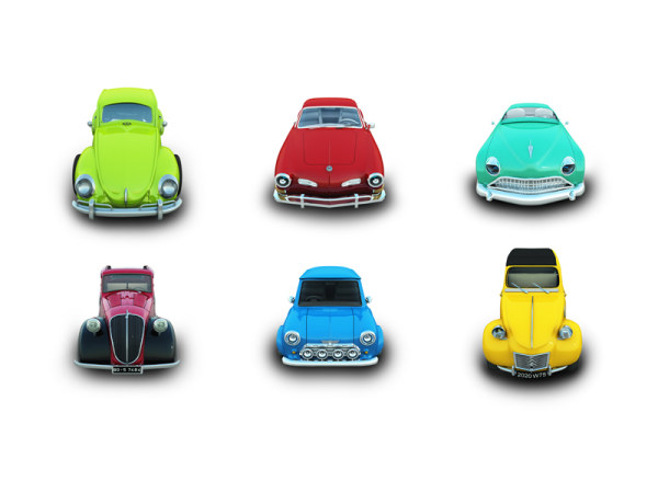 复古汽车png图标（png&ico）