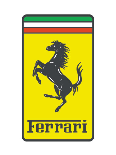 Ferrari logo 矢量素材