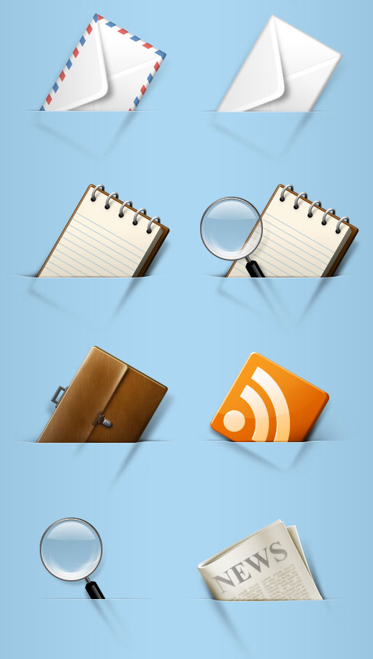 放在在口袋里的图标