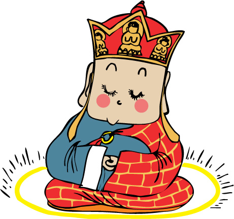 唐三藏矢量素材