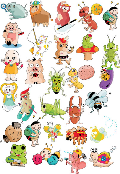 卡通动物矢量图大全1