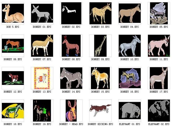 驴矢量素材