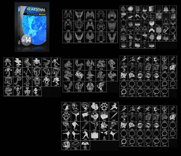 gomedia出品经典潮流Photoshop笔刷set14（下）