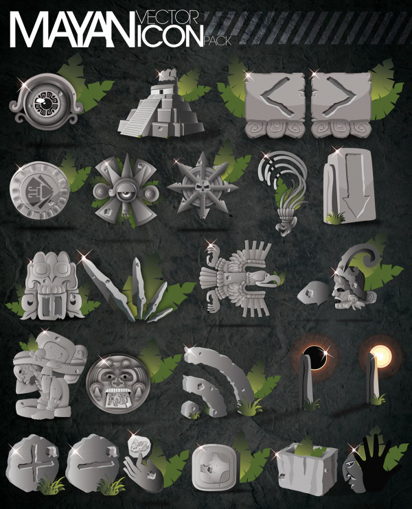Mayan&nbsp;Vector&nbsp;Icon&nbsp;Pack
