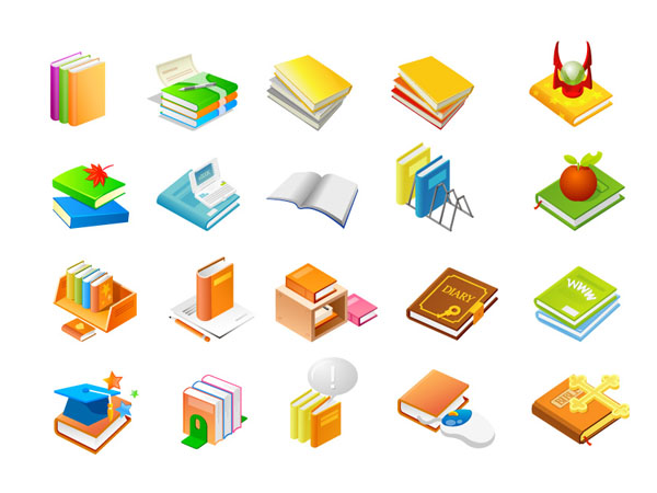 书籍系列图标矢量素材之十一