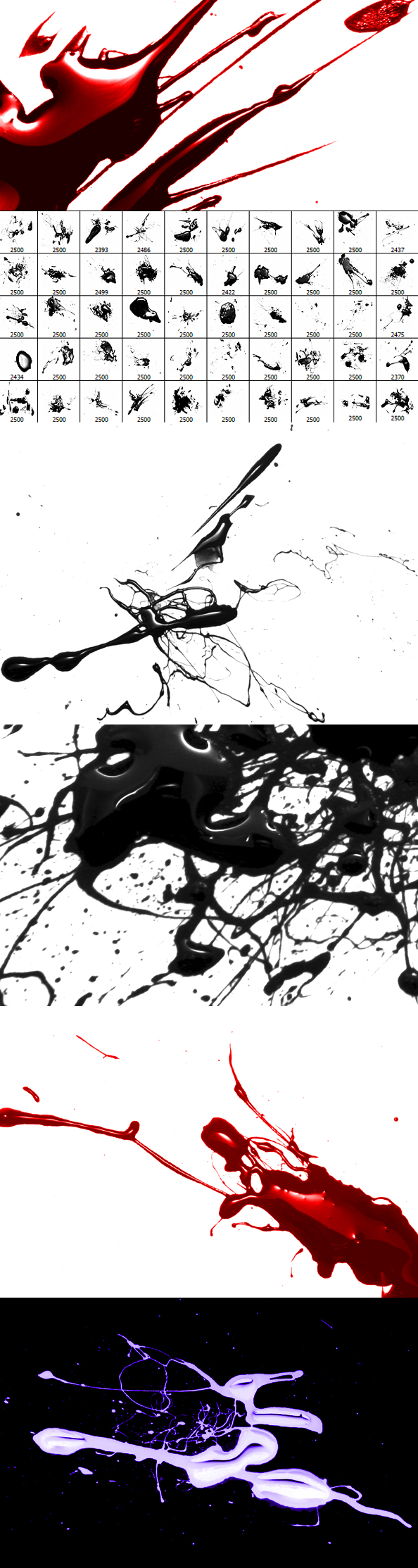 立体高清血迹笔刷（含图层样式）