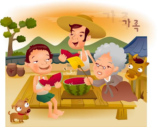 iClickart卡通家庭插画矢量素材-2