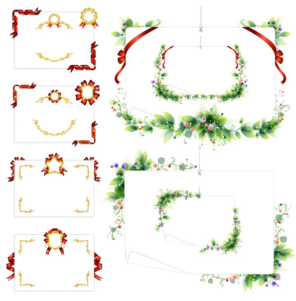 喜庆节日边框矢量素材
