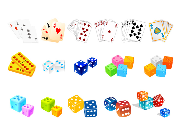 筛子牌九矢量素材