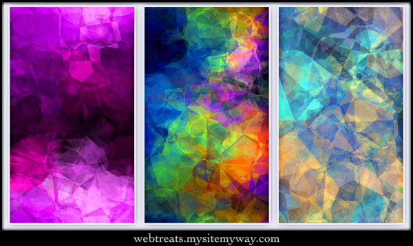 3款高清晰皱褶多彩耀斑PS填充图案