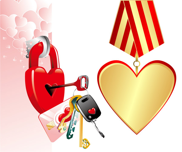 情人节创意图案矢量素材