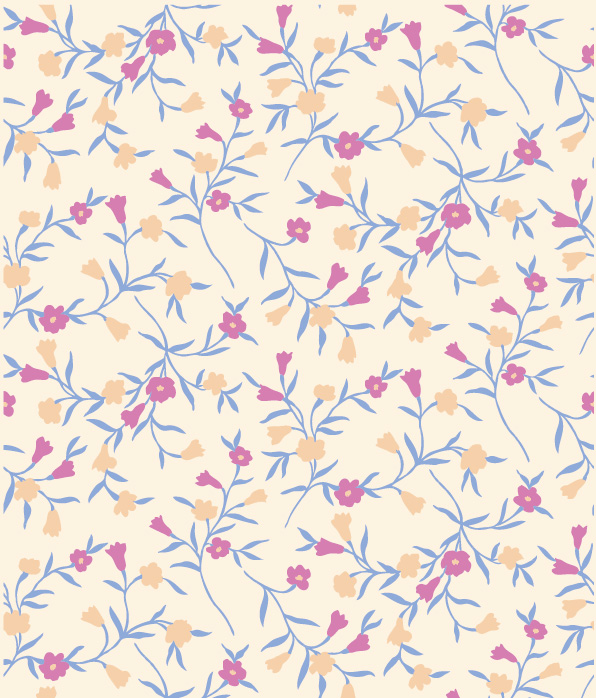 凌乱牵牛花花纹背景矢量素材