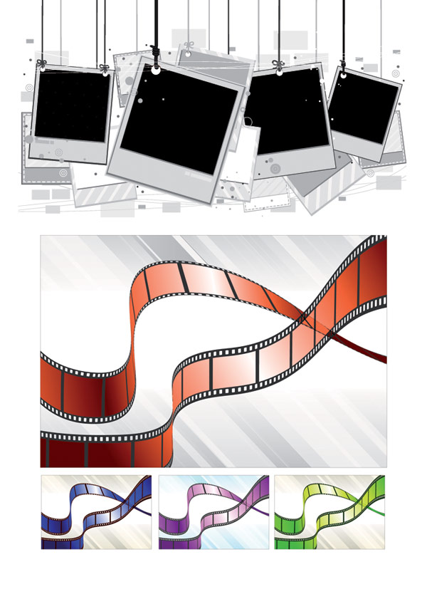 相片胶卷矢量素材