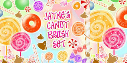 可爱棒棒糖ps笔刷