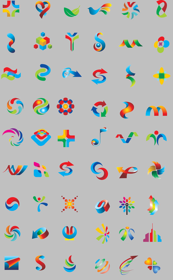 漂亮的logo图形模板矢量素材