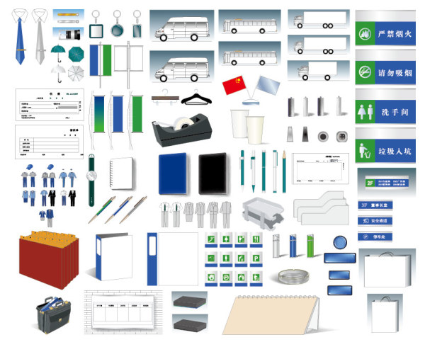 VI设计模板--综合类/VI元素(AI格式)矢量素材