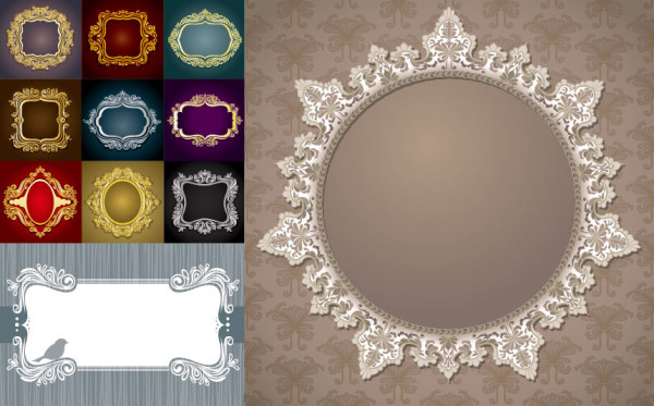 欧式古典花纹矢量素材