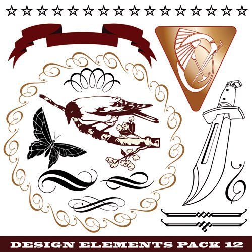 欧式图案矢量素材