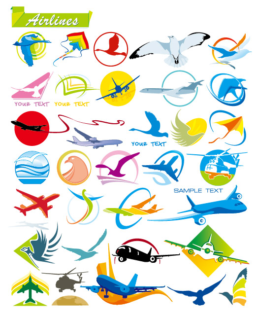 一些天上飞的图形矢量素材