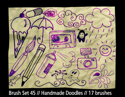 可爱的卡通PHOTOSHOP笔刷！