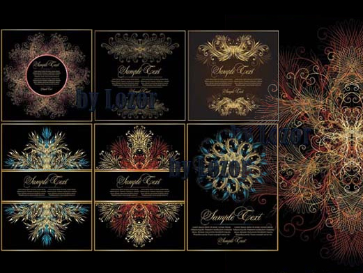 欧美超酷经典梦幻纹理矢量素材