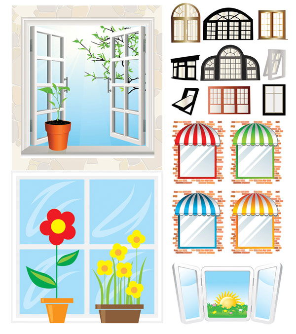 窗户矢量素材