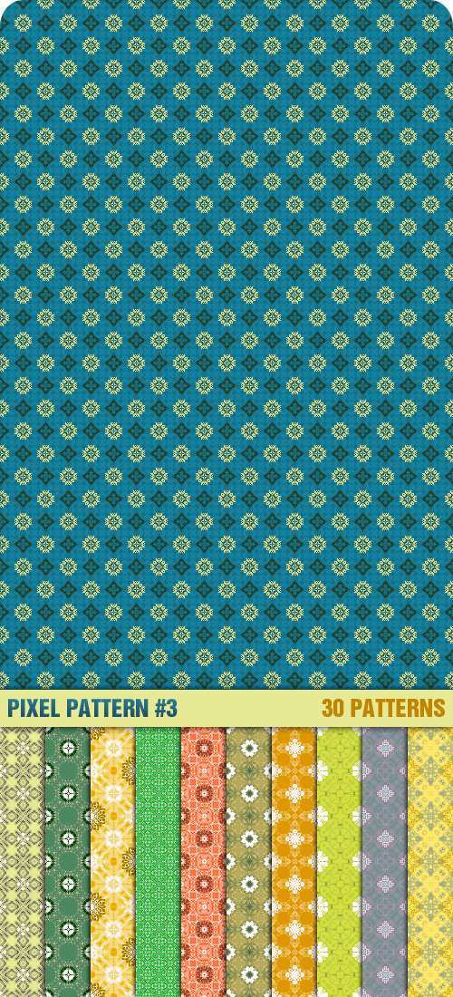 小花纹图案&nbsp;Pixel&nbsp;Pattern&nbsp;#3&nbsp;&nbsp;之二