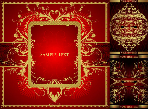 华丽丽的欧式花纹矢量素材