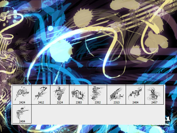 高清晰时尚潮流元素PS笔刷