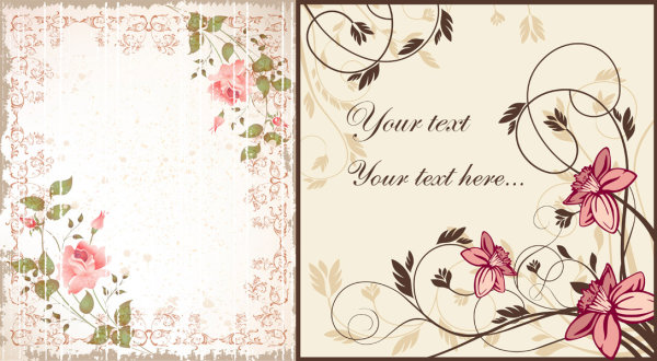 时尚花纹矢量素材&nbsp;