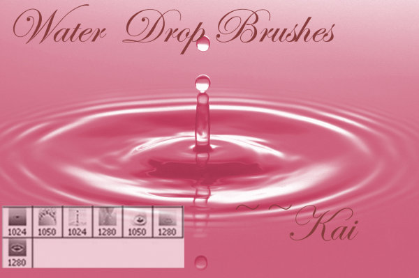 高清晰晶莹之水系列PS笔刷  （6）     