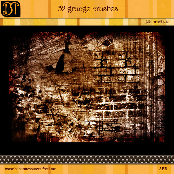 高清晰颓废划痕PS笔刷 