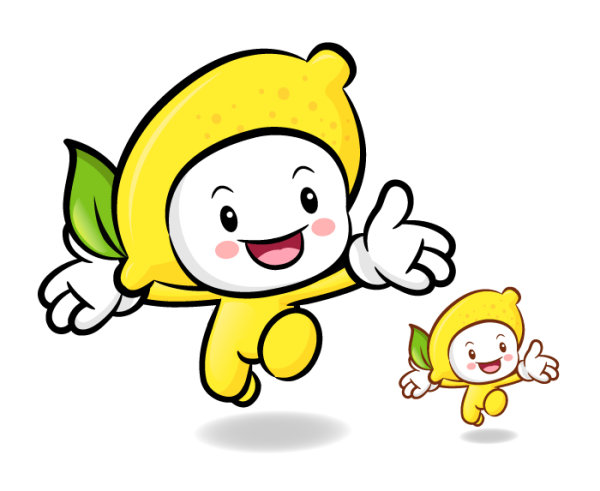 超有爱的卡通水果矢量素材10