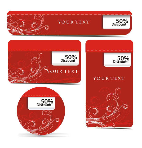 {超市打折卡片}矢量素材