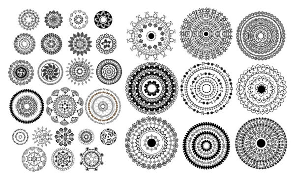 {古典传统图案}矢量素材