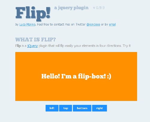 Flip!模仿流行的卡片翻转的效果