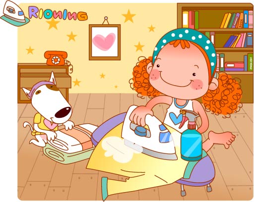 大头女孩生活矢量7