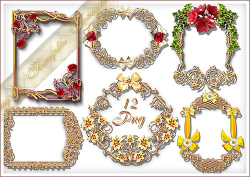 12款欧式边框（PNG格式）