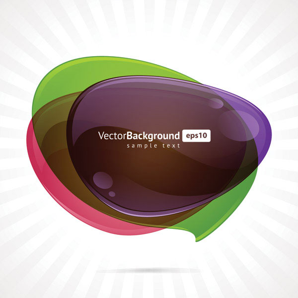 水晶泡泡图形矢量素材-3