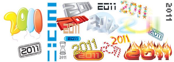 多款2011字体创意字体