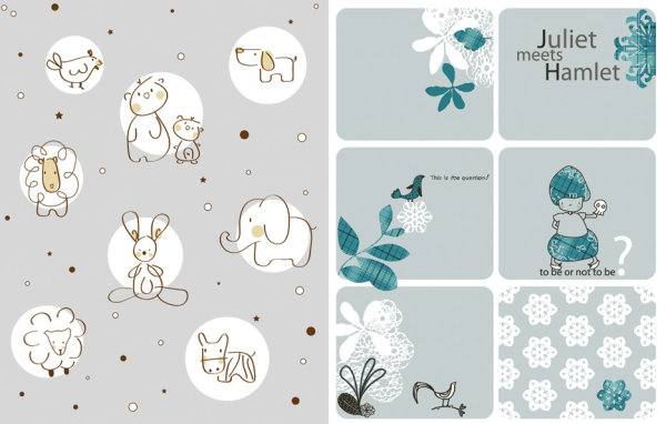 可爱卡通矢量素材