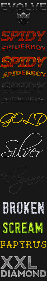 一些漂亮的立体字ps样式（含psd素材）