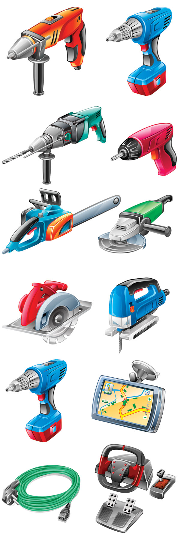 五金电动工具&mdash;&mdash;矢量素材