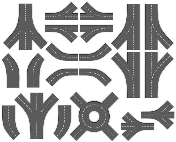 逼真的高速路04&mdash;&mdash;矢量素材