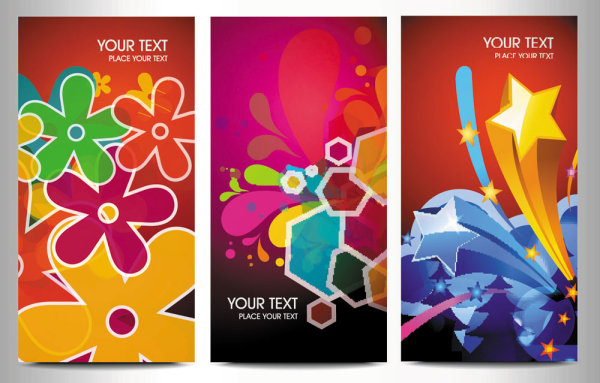 绚丽的潮流元素01&mdash;&mdash;矢量素材