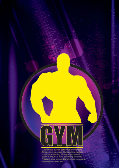 大力士剪影矢量素材-1