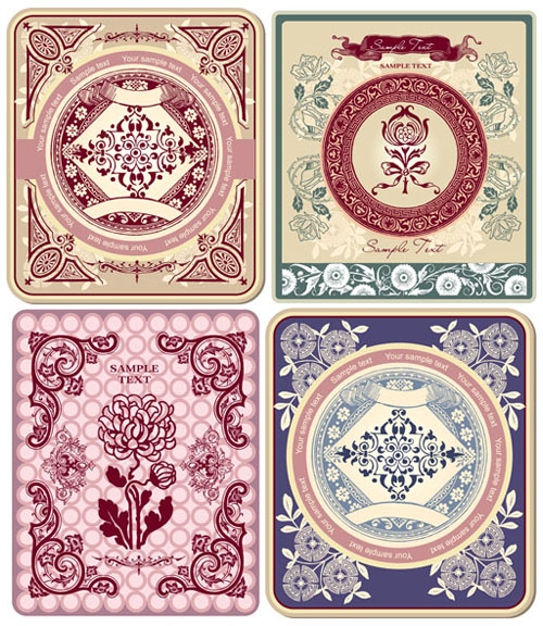 精美花纹边框图案03&mdash;&mdash;矢量素材