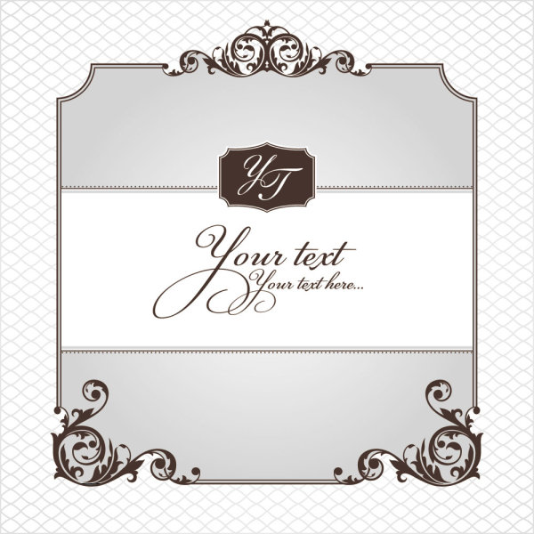 欧式花纹边框01&mdash;&mdash;矢量素材