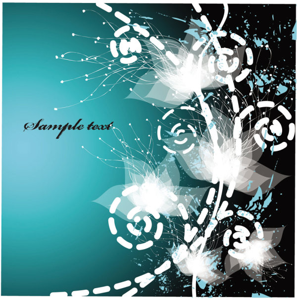 花卉图案01&mdash;&mdash;矢量素材